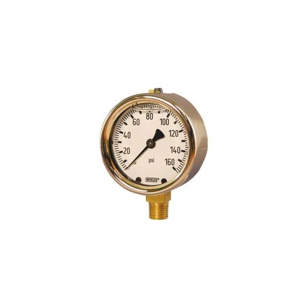 WIKA 232.53A 4-30 PSI Pressure Gauge - 1/2 NPT LM, Open Box